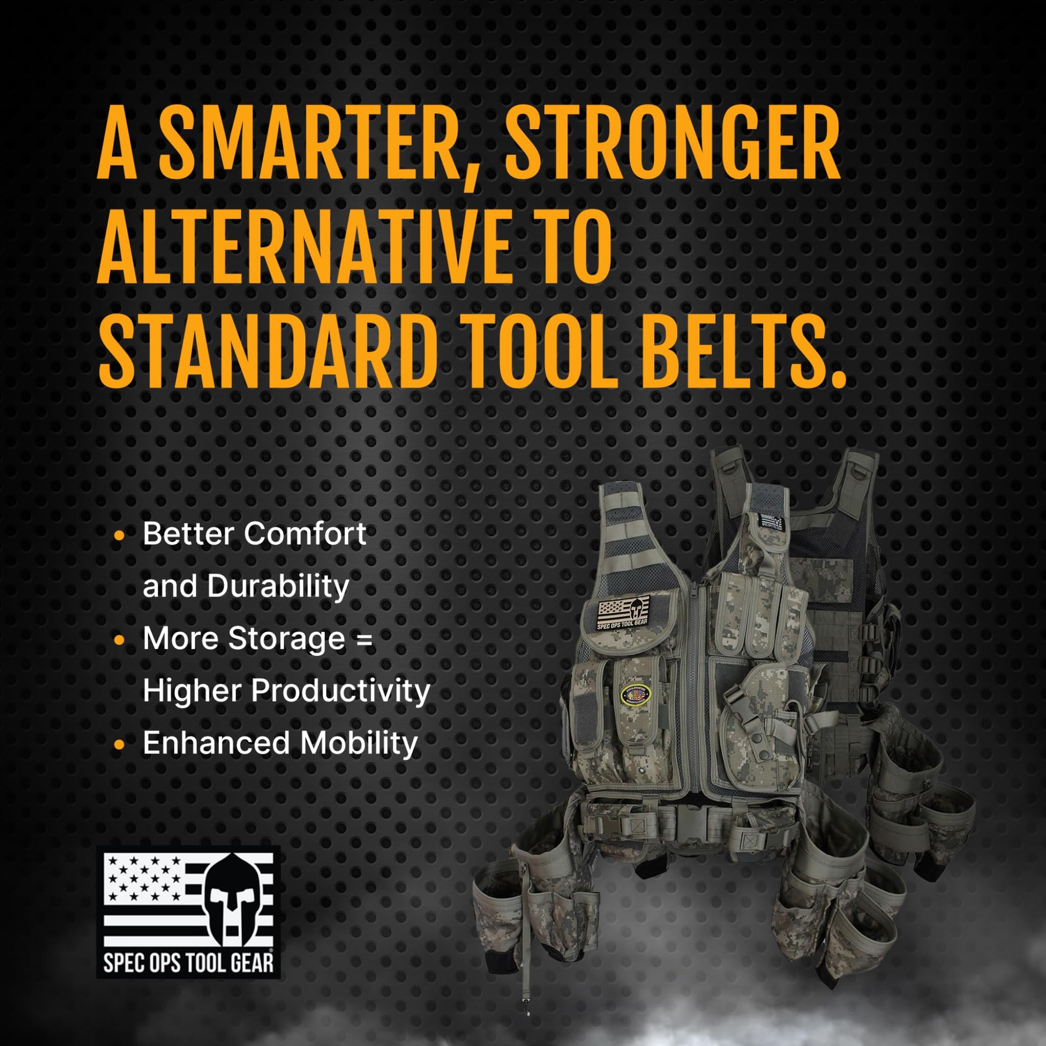 Spec Ops Tool Gear SF-18 Charlie 2.0 Tactical Vest Tool Belt with